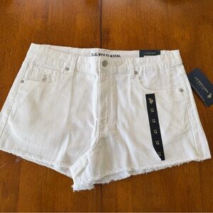 NWT U.S. Polo Assn. White Women’s Denim Shorts
